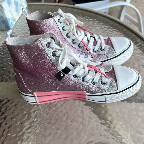 ASH great condition high tops with glitter, size 8 - Picture 3 of 7